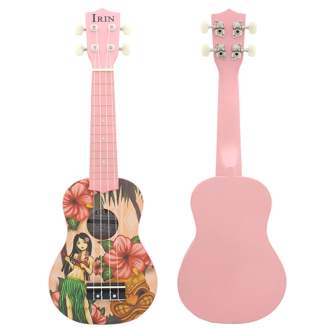 IRIN 21 Zoll Ukulele 4 Saiten Gitarre Hawaiian Girl Mini Guitarra Linde Ukulele Saitenmusikinstrument Anfänger Geschenk Image