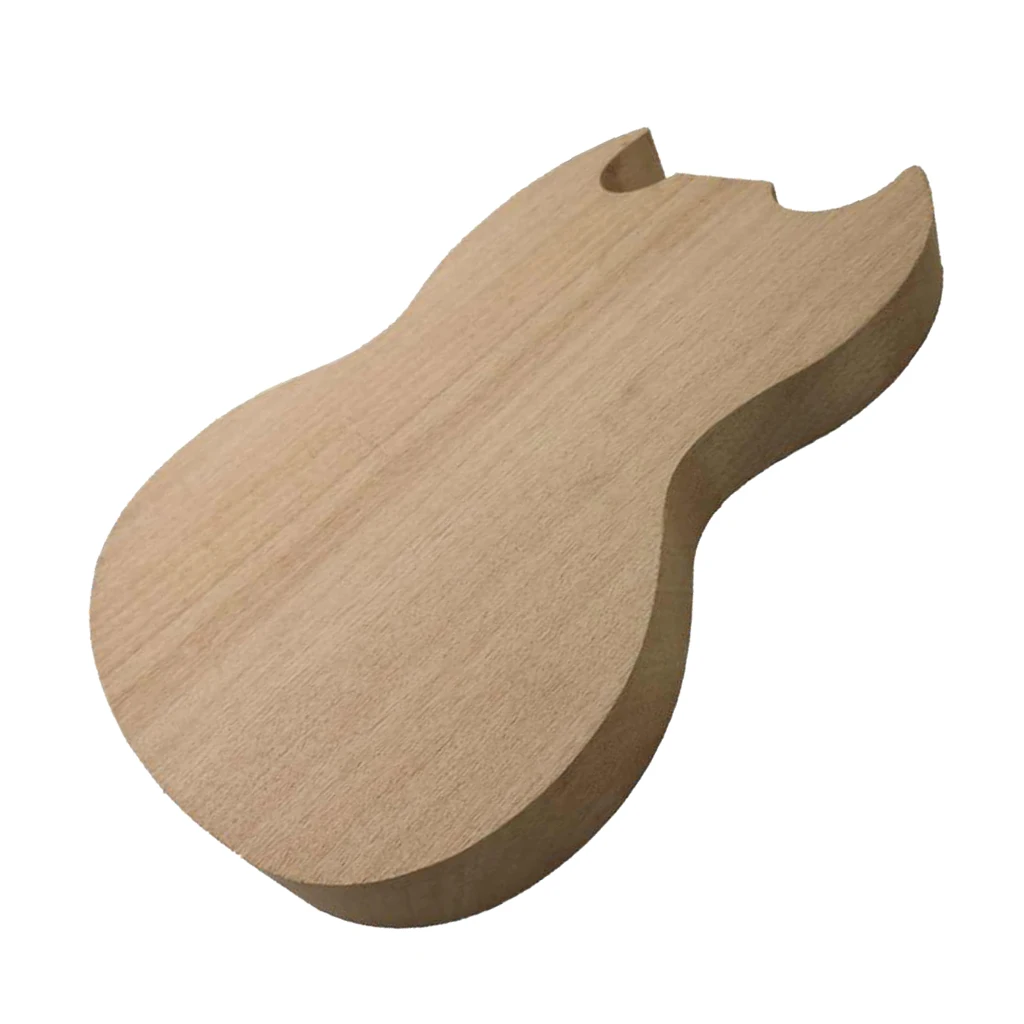 Okoume Holz Elektrische Gitarre Körper Blank Material Luthier Versorgung Gitarre Machen Kit Image