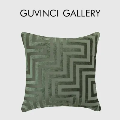 GUVINCI Antiker griechischer geometrischer Muster-Kissenbezug, doppelseitiger Jacquard-Luxus-Kissenbezug für Wohnzimmer, Schlafzimmer, Sofa Image