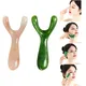 Résine visage Lifting grattage Massage nez Lifting Massage Y-forme fourchette Guasha Massage réduire l'poches Point de déclenchement nez Massage