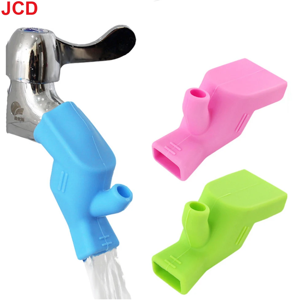 Extension économiseur d'eau en silicone pour enfants, filtre de robinet, adaptateur de buse, salle de bain, cuisine, vaporisateur d'eau, outils de cuisine, 2 pièces