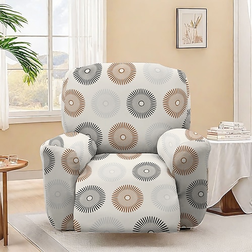 Stretch-Bezug für Relaxsessel mit Blumenmuster, hochwertiger Stoffbezug mit elastischem Design für eine perfekte Passform und stilvollen Schutz Ihrer Möbel