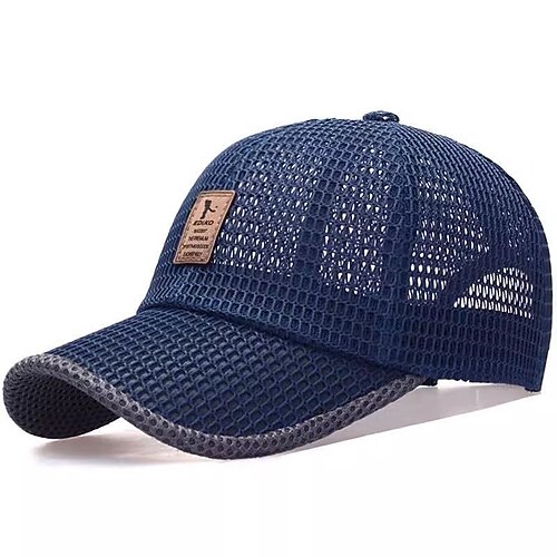 Baseballkappe Sonnenhut Visier Sonnenschutz Atmungsaktiv Sommer Netz Herren Angeln Aktivität Image