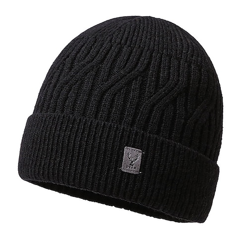 Wanderhut Sturmhaube Wintermantel Skullcap-Mütze Thermowarm Fleece-Futter Weich Winter Herren Angeln Aktivität Image