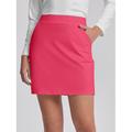 Damen Tennisrock Golfrock Dunkelrosa Rot Röcke Damen-Golfkleidung, Kleidung, Outfits, Kleidung