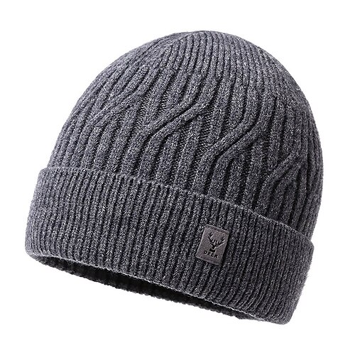 Wanderhut Sturmhaube Wintermantel Skullcap-Mütze Thermowarm Fleece-Futter Weich Winter Herren Angeln Aktivität Image