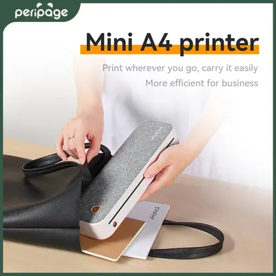 Peripage A40 Portable Printer Inkless Thermal Label Printer, Document Printing, Support PC, Mobile