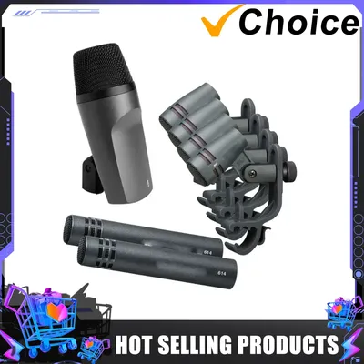 E600 professional Wired Drum Microphone cardioid instrument condenser mic Assembly Kit with E604