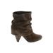 Steve Madden Ankle Boots: Brown Solid Shoes - Women's Size 6 1/2