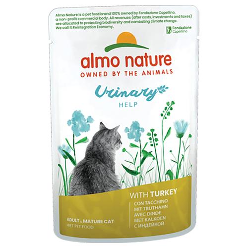 20 + 4 gratis! 24 x 70 g Almo Nature Holistic Urinary Help - Truthahn