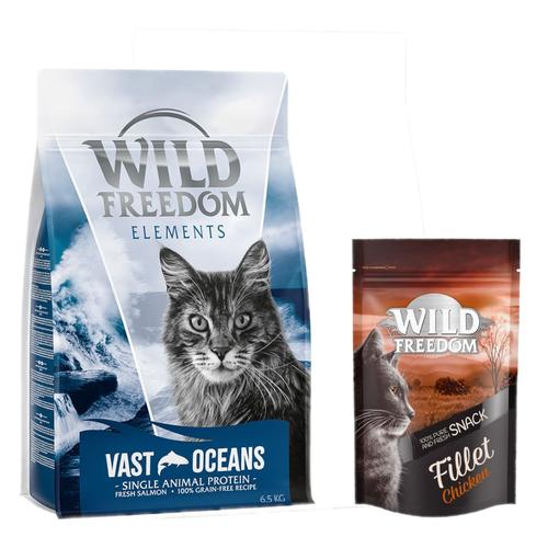 6,5 kg Wild Freedom + Filet Snack gratis! - Vast Oceans - Lachs (Single Meat)