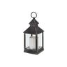 House Of Seasons - Lanterne à bougie led edm - Style vintage - 10,5 x 10,5 x 23 cm - 71654 - Noir