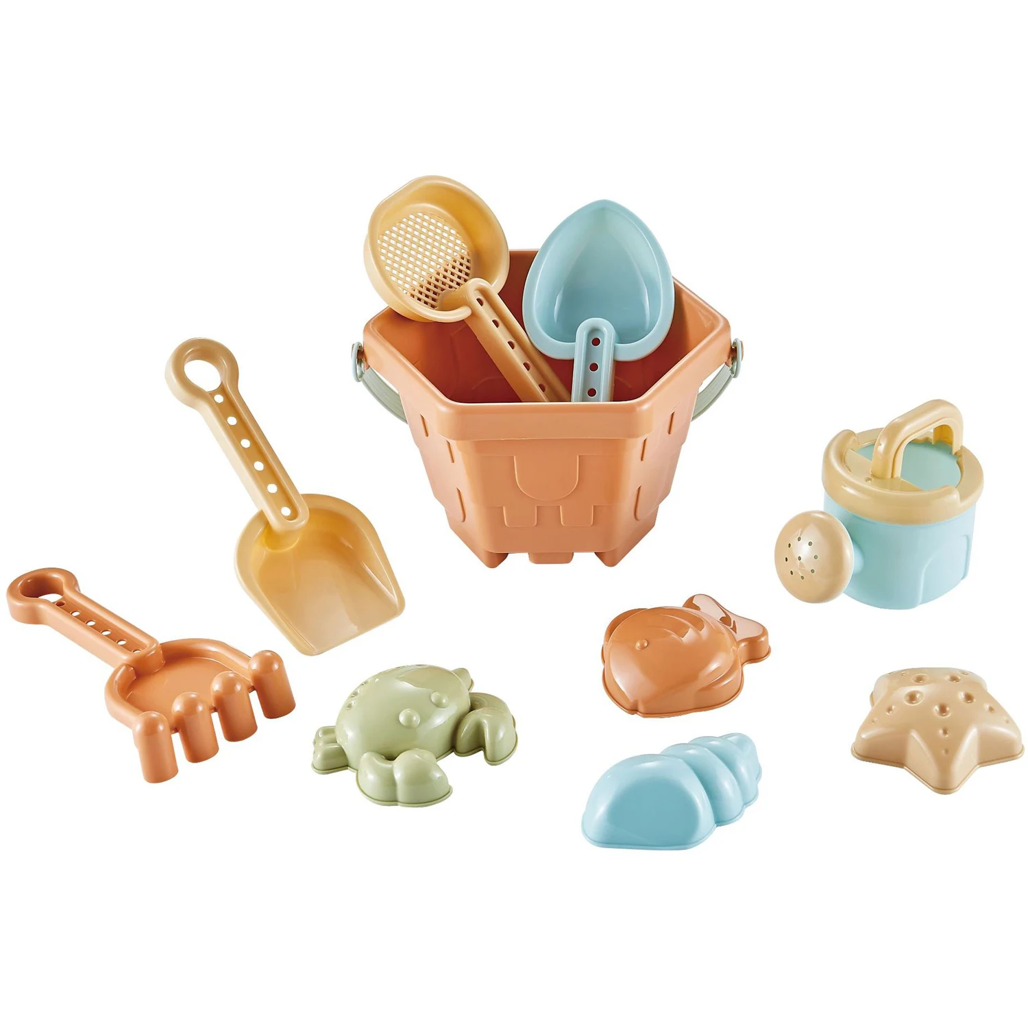 Jouets de plage pour bébés, jeux de plein air pour enfants, ensemble de jeu de sable pour nourrissons, creuser des pelles en plastique, seaux, jeu d