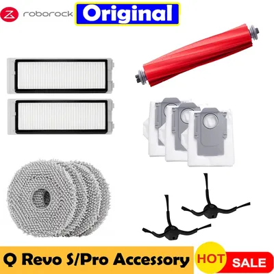 Original Roborock qrevo pro/qrevo s Accessory Main/Side Brush Mop Cloth Filter DustBag Replacement