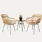 Outdoor Chairs Rattan Kitchen Modern Minimalist Leisure Nordic for Kitchen Designer garden Chair set