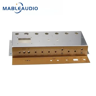 1PCS 18W Aluminium Deluxe Gitarre Sound Power Verstärker Montage Schutz Chassis Mit Acryl Image
