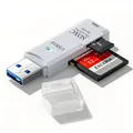 Mini lettore di schede USB 3.0 2.0 ad alta velocità 2 in 1 Lettore di schede Micro SD Adattatore USB Lettore di schede Scheda di memoria TF per computer PC portatile