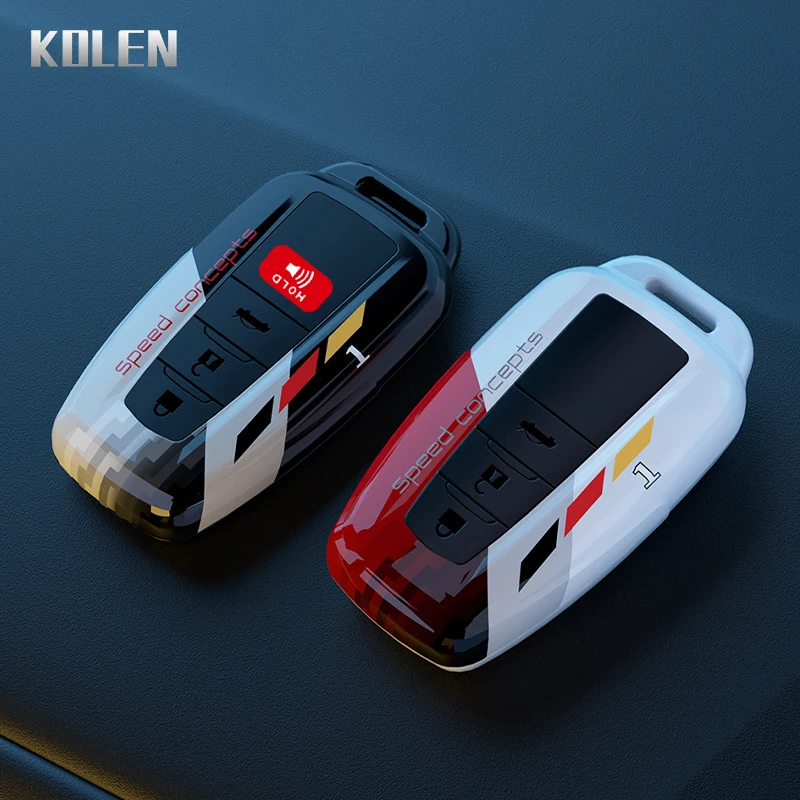Abs Auto Remote Key Case Cover Shell Anhänger für Toyota Prius Camry Corolla chr C-HR Rav4 Land Cruiser Prado Protector Zubehör Image