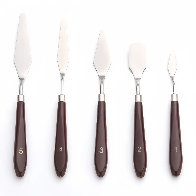 Ölgemälde Spachtel Schaber Farbe Spachtel Ölgemälde Messer 5 Sätze Image