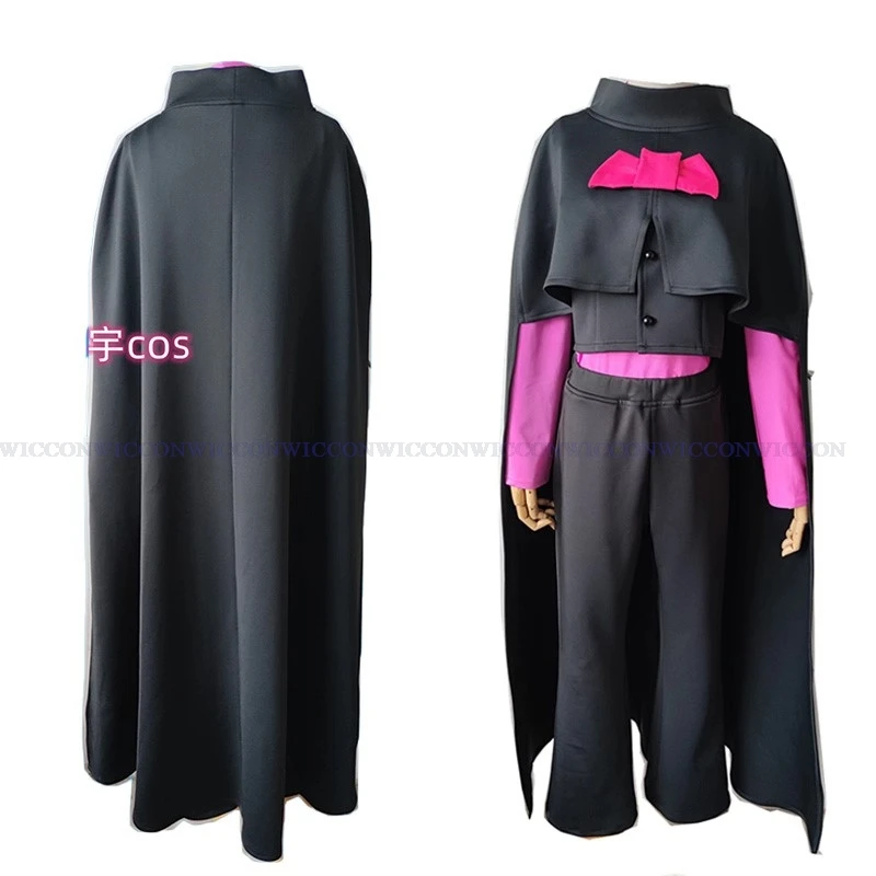 Erwachsene Kinder Vampire Mortis Cosplay Kostüm Anzug Umhang Cosplay Outfit Uniform Spiel Halloween Party Rollenspiel Image