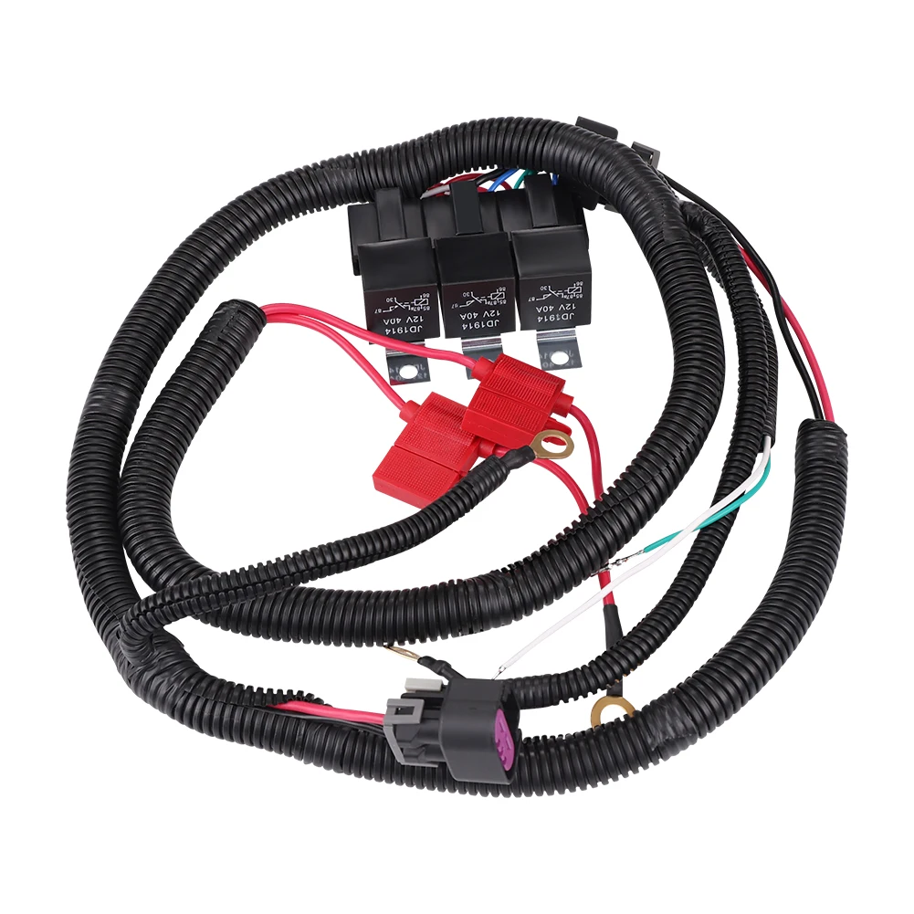 Ecu Dual Cooling Elektro-Lüfter kabelbaum für Chevrolet Silverado Vorstadt lawine 1999 2010-2017 Ersatz kit für Neuwagen-Kabelbäume Image