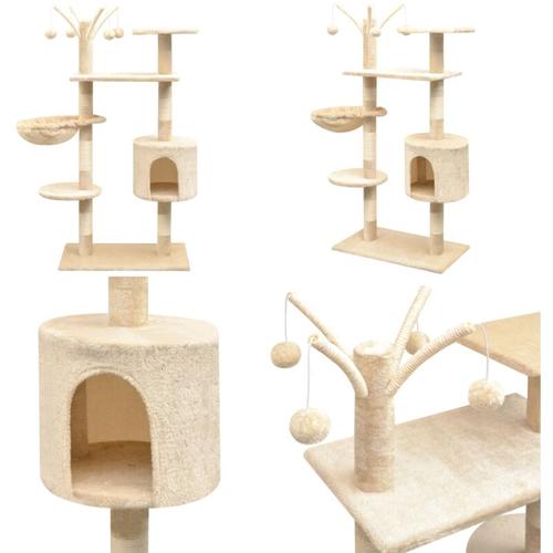 Katzen-Kratzbaum 125 cm Beige - Katzenbaum - Katzenbäume - Home & Living