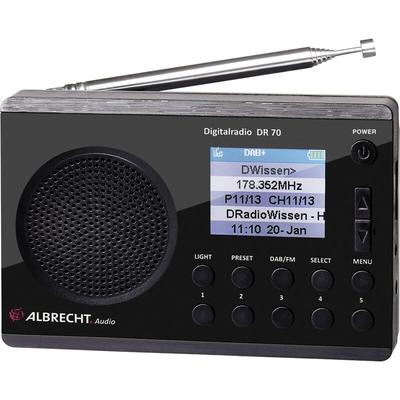 Albrecht - dr 70 Kofferradio dab+, ukw Taschenlampe Schwarz Image