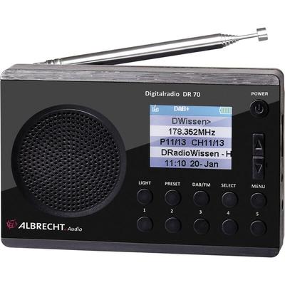 Albrecht - dr 70 Kofferradio dab+, ukw Taschenlampe Schwarz