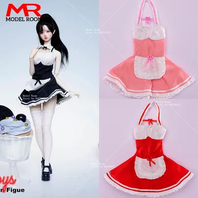 CCN6013 1/6 Scale Female Maid Skirt Cosplay Clothes Model Fit 12-inch TBL PH Soldier Action Figure Body Dolls