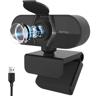 Webcam with Microphone HD 1080P Web Camera Autofocus USB Computer Camera for Streaming/ Video