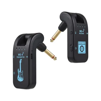 2.4G Wireless Guitar Transmitter Receiver Guitar System 48K/16bit Real-time Transmission 282 Degree