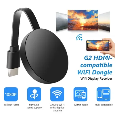 To TV 2.4G Wireless WiFi Mirroring Cable HDMI-compatible Adapter 1080P Display Dongle For IPhone