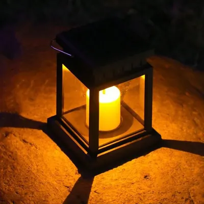 1 PC Garden Decor Outdoor Solar Lights Retro Palace Lantern Lights Hanging Candle Lamps Landscape