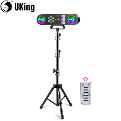 U`King 30W Mini Stage Disco Light Rotating Magic Ball Light With Bracket Remote Control Stage Lighting For KTV Christmas Party