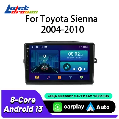 Autoradio For Toyota Sienna 2004-2010 Carplay Android Auto Wireless Car Radio wifi gps Navigation Car Video Multimedia Autoradio