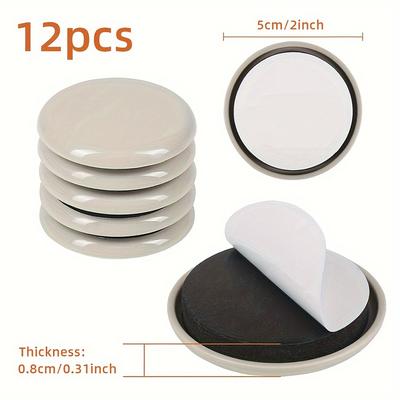 TEMU 12pcs Heavy-duty Furniture Sliders - & Floor Protection For Carpet & Hardwood Image