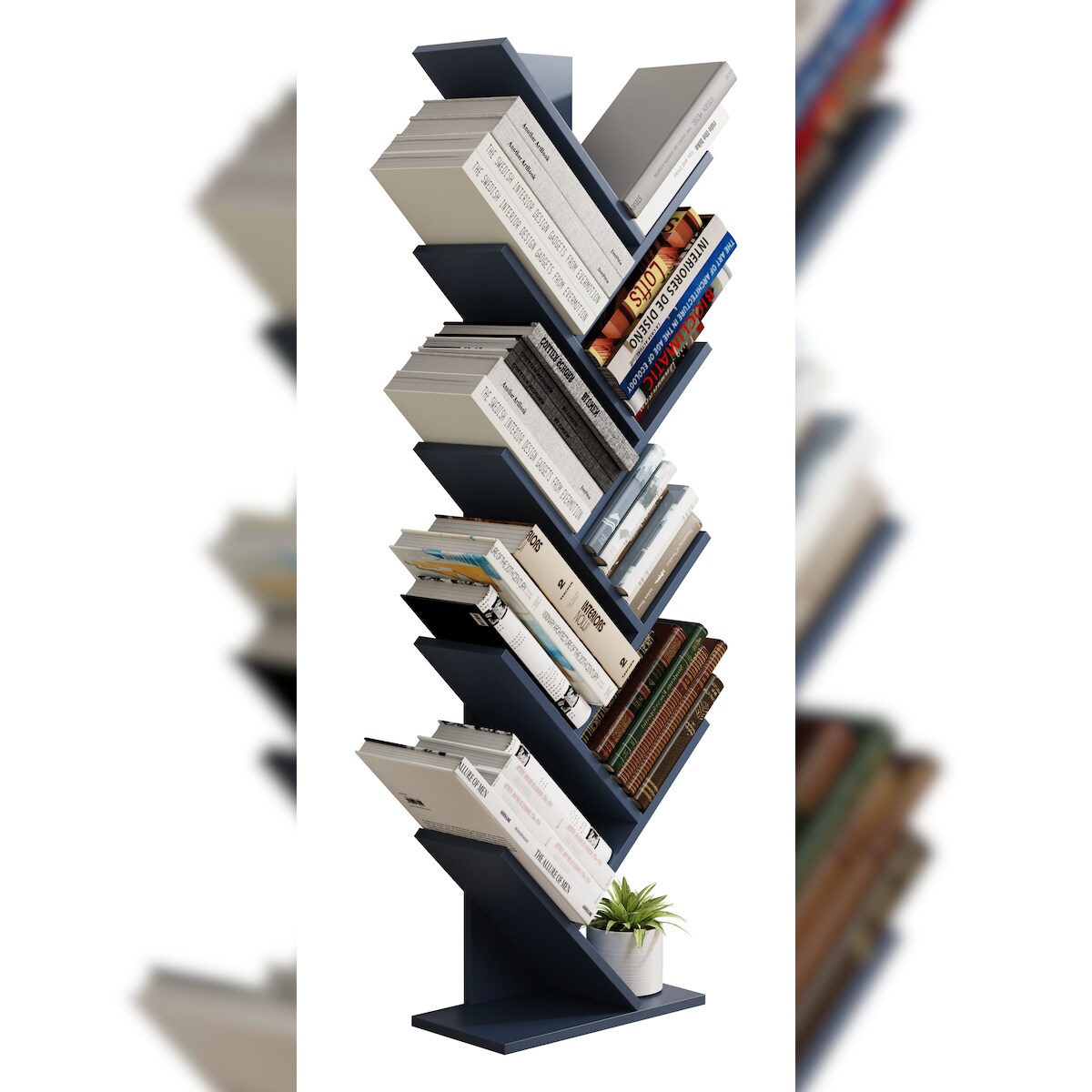 VCM Standregal Nulis Anthrazit H. 140 x B. 40 x T. 20 cm Image