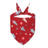 Cross-border new cross-border cotton Christmas pet triangle towel wholesale dog cat Santa Claus pet saliva towel