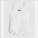 J. Crew Tops | J Crew Vintage Rib Shelf Bra Summer White Casual Tank Top | Color: White | Size: M