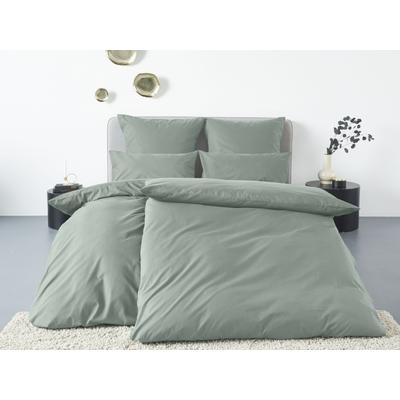 Bettwäsche "Anisa in Gr. 135x200, 155x220 cm oder 200x200", grün (jade), B/L: 155cm x 220cm, , Renforcé, B/L: 80cm x 80cm, Renforcu00e9, Obermaterial: 100% Baumwolle, LEGER HOME BY LENA GERCKE, Bettwäsche, Bettwäsche aus Baumwolle, unifarbene... Image