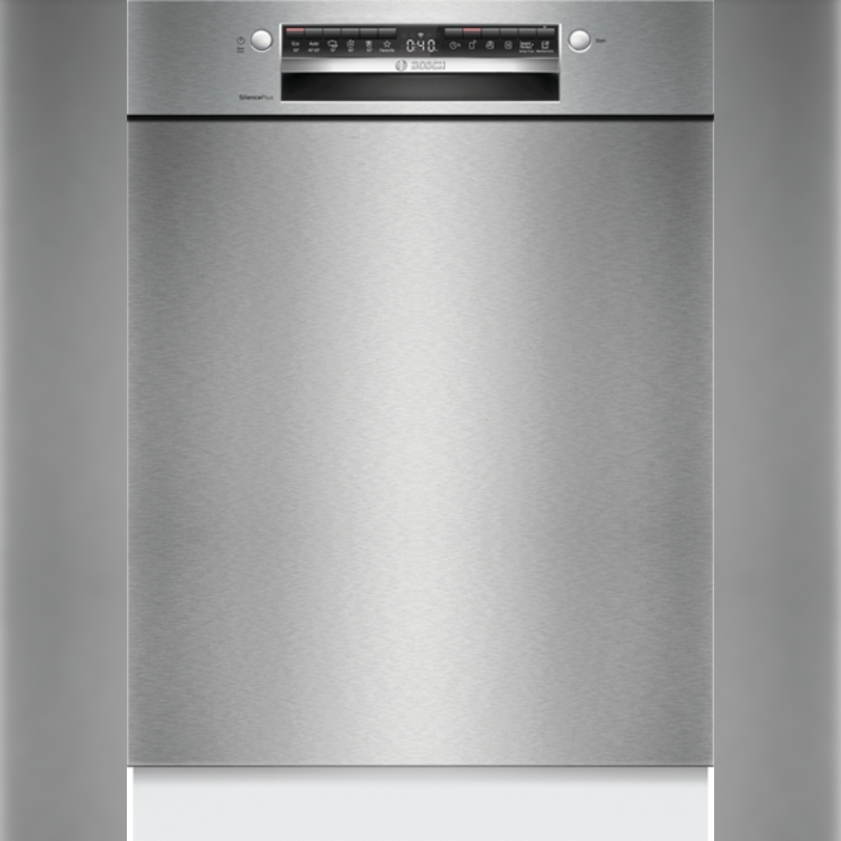 Bosch Serie 4 SMU4EVS08E Unterbau-Geschirrspüler, Höhe 81,5 cm, Breite 60 cm, Gebürsteter Stahl Image