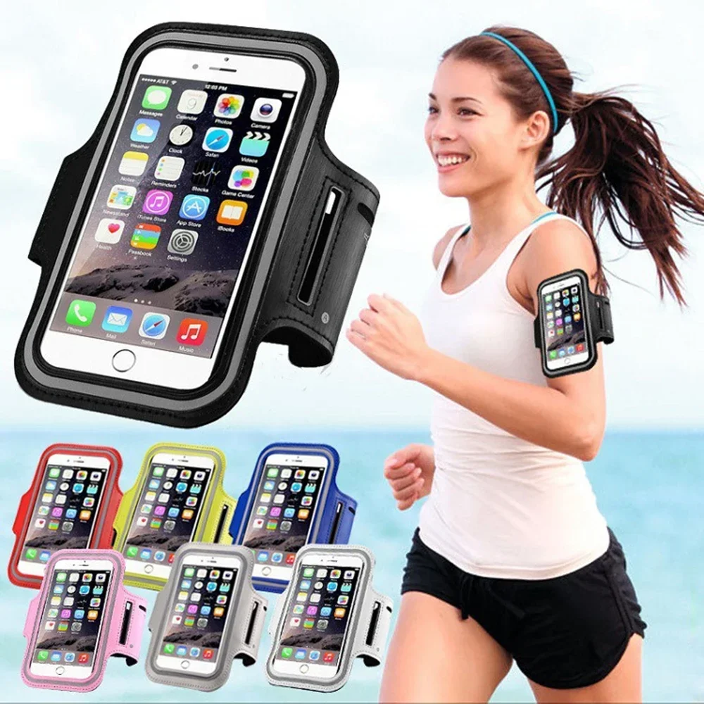 Brassard de téléphone portable pour sports de plein air, support de smartphone, sac de course, brassard de téléphone, étuis pour Samsung, support pour iPhone, 5