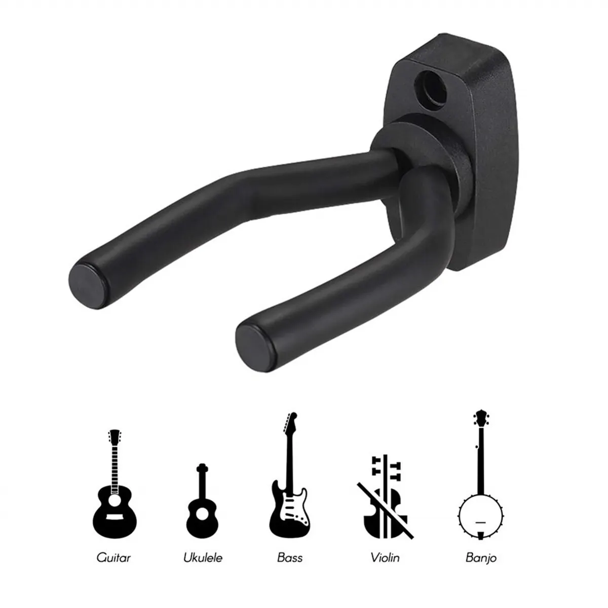 Gitarren wand halterung schwarzer Gitarren bügel Wand haken für alle Gitarren Bass Mandoline Banjo Ukulele
