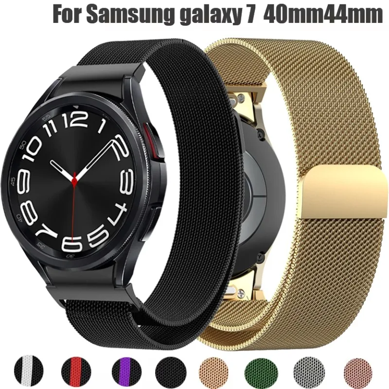 Quick Fit Milanese No Gaps Band für Samsung Galaxy Watch7/6/5/4 40 44 mm 6/4Classic 43 47 mm 42 46 mm 5Pro 45 mm Magnetschlaufenarmband Image