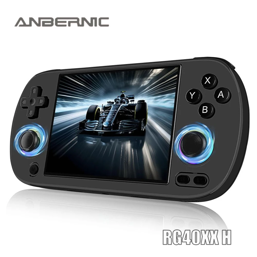 ANBERNIC RG40XX H Retro-Handheld-Spielekonsole, 4,0-Zoll-IPS-Bildschirm, Linux-System, integrierte 64G-TF-Karte, 5488-Spiele, unterstützt HD-TV-Ausgang Image