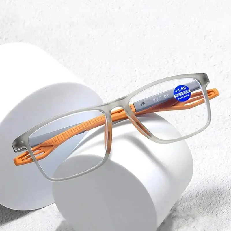 Sportliche ultraleichte tr90 Sport Lesebrille Mode Anti-Blaulicht Lesebrille Sport rahmen Unisex Männer Frauen Image