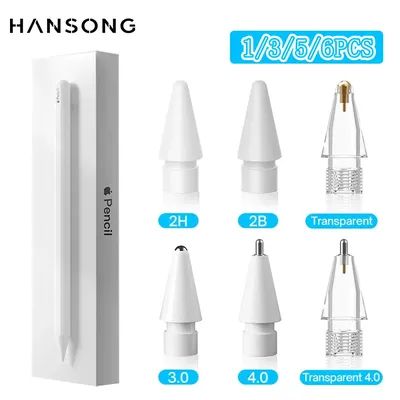 Tip For Apple Pencil Pen Nib For Apple Pencil 1st 2nd Generation Tip Double Layer 2B HB 2.0 3.0 Soft