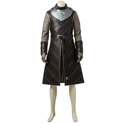 Fantasia Jon Snow Cosplay Herren Kostüm Verkleidung Halloween Karneval Party Anzug Image