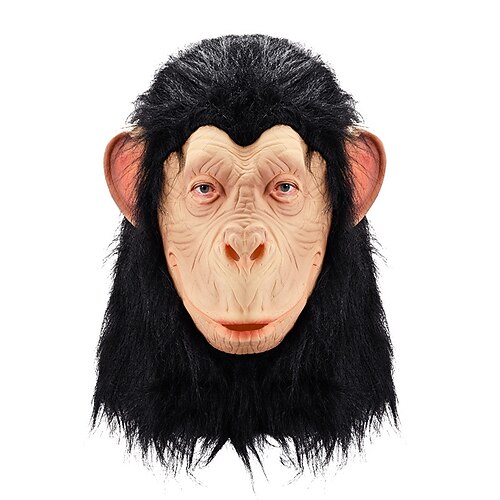 Karneval 2026 Karnevalsmaske Gorilla Karneval Maske Vollkopf Planet der Affen: Königreich Gruseliges Kostüm Erwachsene Herren Damen Halloween Karneval Party Leistung Einfaches Karnevalskostüm Image