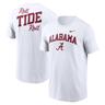 Men's Nike White Alabama Crimson Tide Blitz 2-Hit T-Shirt